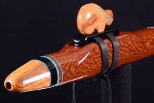 Leopardwood Native American Flute, Minor, Low E-4, #H60A